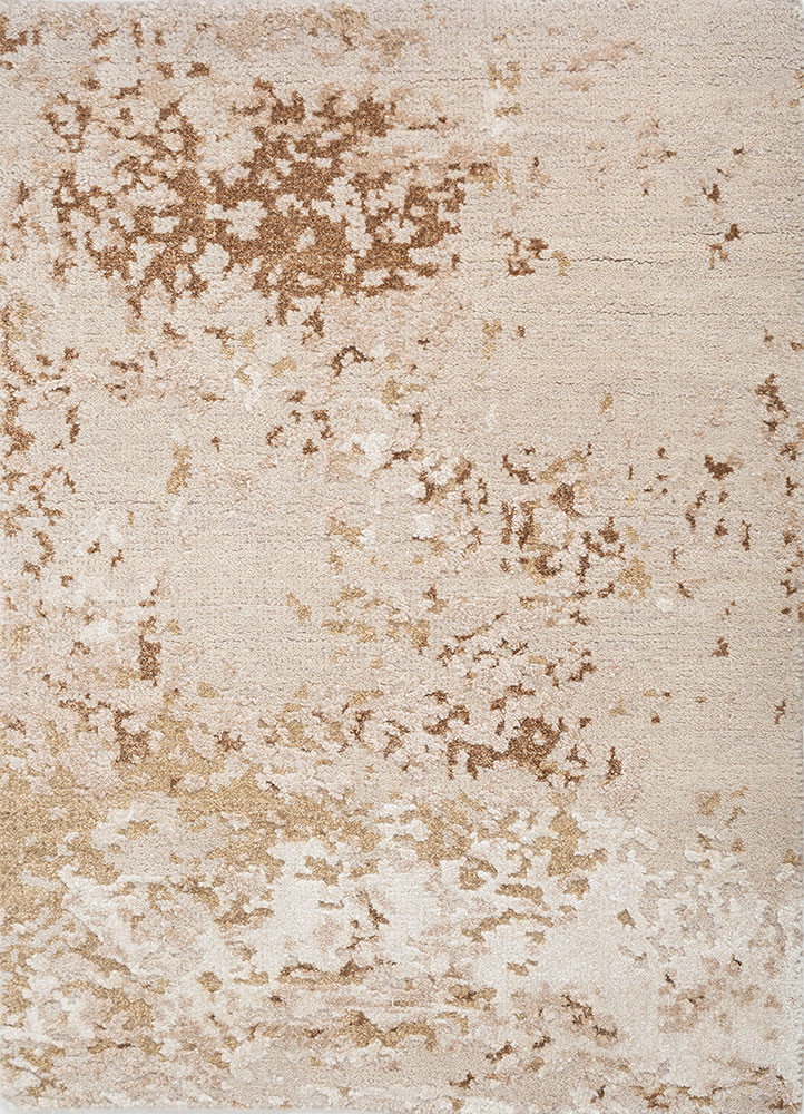  ivory wool hand knotted Rug