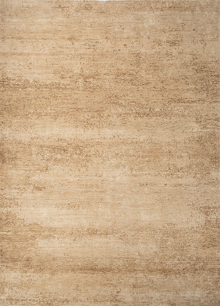 entropy beige and brown wool and silk hand knotted Rug - HeadShot entropy beige and brown wool and silk hand knotted Rug - HeadShot