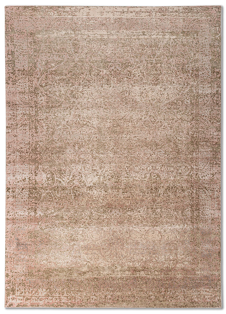 aurora beige and brown wool and silk hand knotted Rug - HeadShot aurora beige and brown wool and silk hand knotted Rug - HeadShot