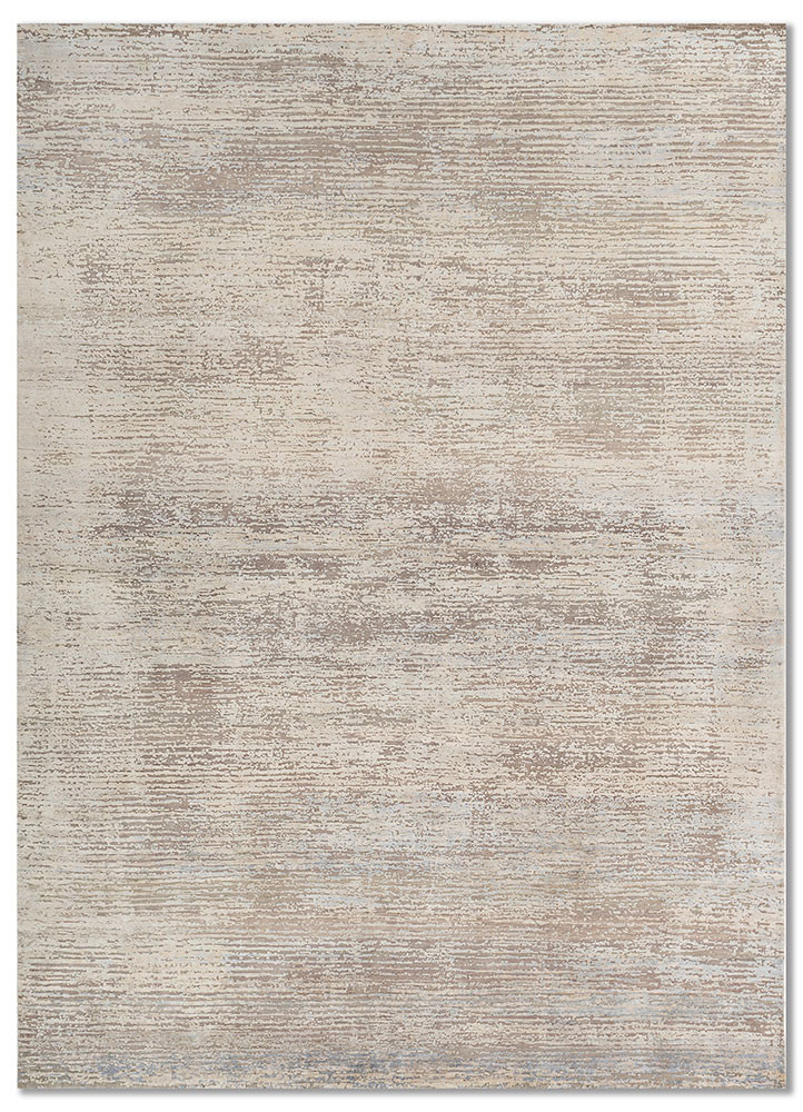 entropy ivory wool and bamboo silk hand knotted Rug - HeadShot entropy ivory wool and bamboo silk hand knotted Rug - HeadShot
