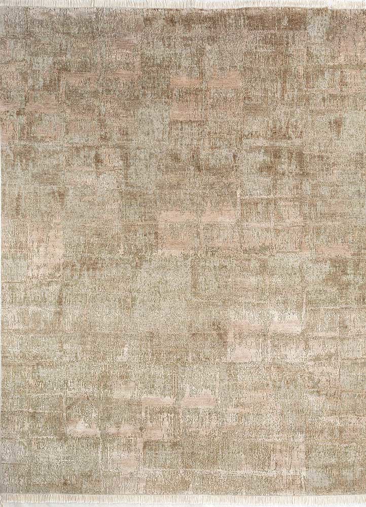 entropy ivory wool and silk hand knotted Rug - HeadShot entropy ivory wool and silk hand knotted Rug - HeadShot