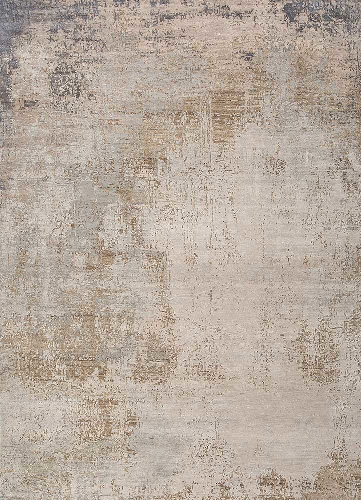 Uvenuti Ivory Hand Knotted Wool and Silk RugsAkws3010Jaipur Rugs