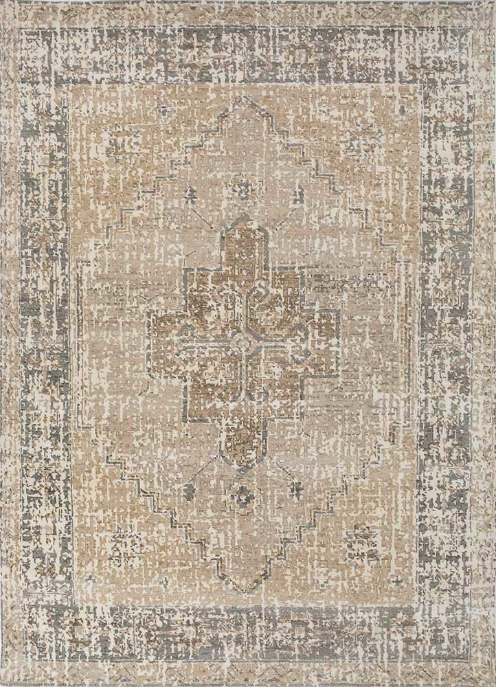 thyme ivory wool hand knotted Rug - HeadShot thyme ivory wool hand knotted Rug - HeadShot