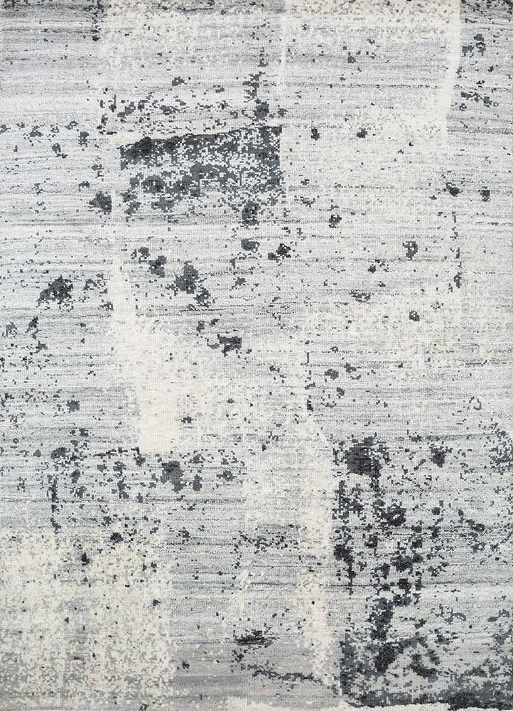 uvenuti ivory wool and viscose hand knotted Rug - HeadShot uvenuti ivory wool and viscose hand knotted Rug - HeadShot