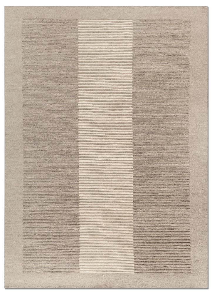 blythe ivory wool hand knotted Rug - HeadShot