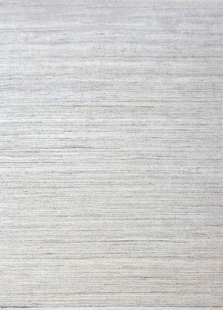 saga ivory wool hand loom Rug - HeadShot