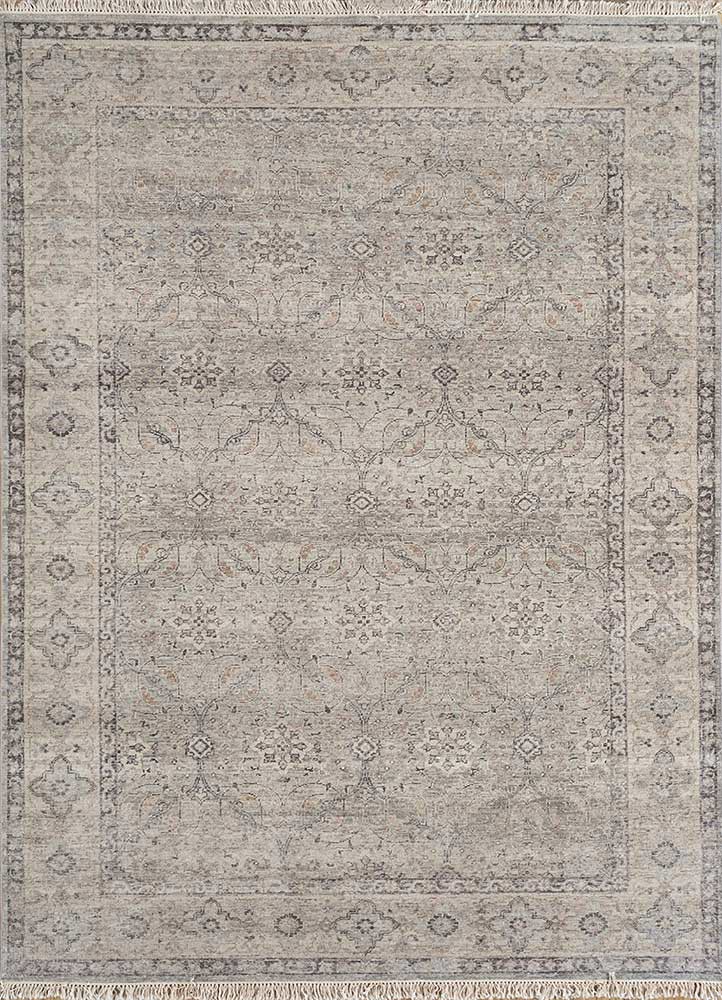 viscaya grey and black afghan wool hand knotted Rug - HeadShot