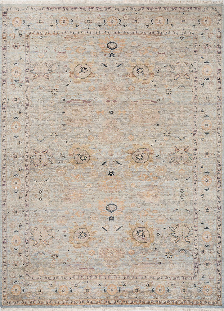 grey and black grey and black wool hand knotted Rug
