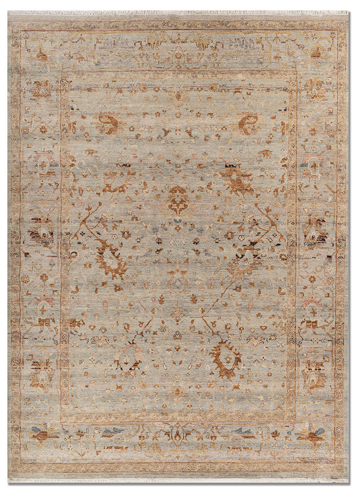 someplace in time blue wool hand knotted Rug - HeadShot someplace in time blue wool hand knotted Rug - HeadShot