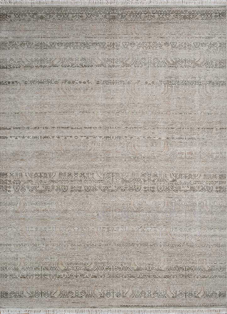 viscaya green afghan wool hand knotted Rug - HeadShot