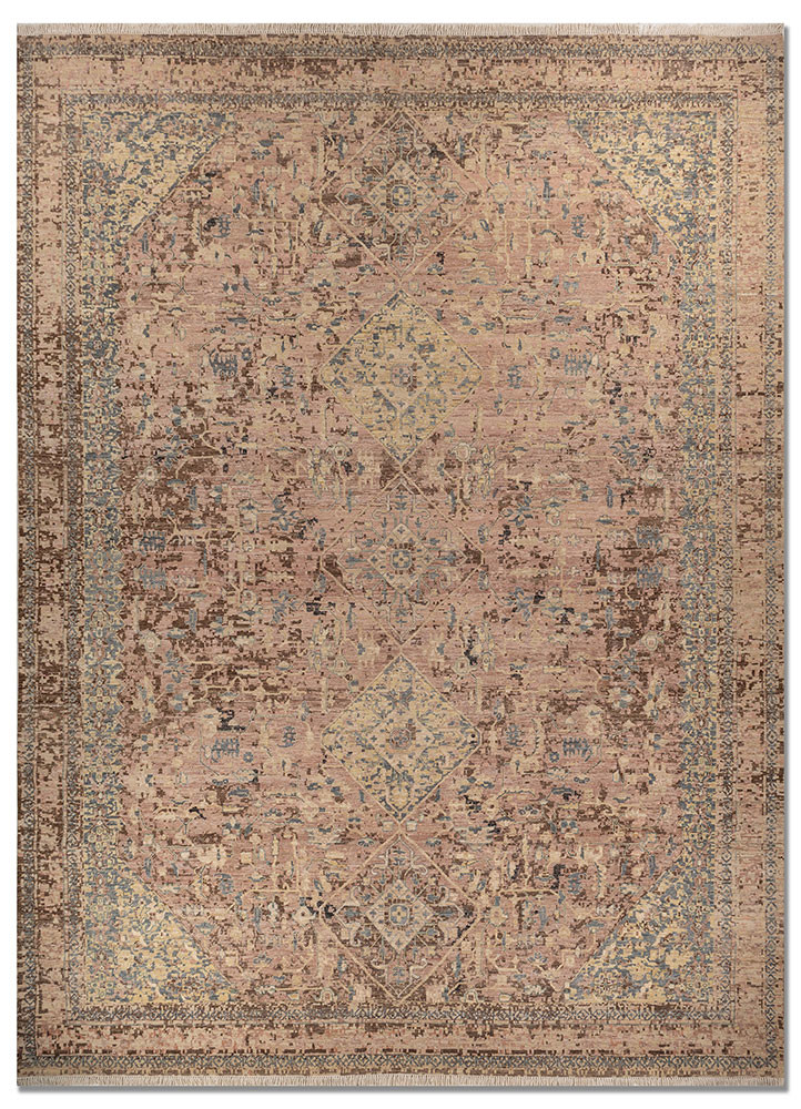 someplace in time red and orange wool hand knotted Rug - HeadShot someplace in time red and orange wool hand knotted Rug - HeadShot