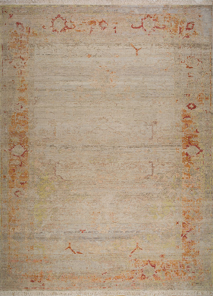 far east ivory afghan wool hand knotted Rug - HeadShot far east ivory afghan wool hand knotted Rug - HeadShot