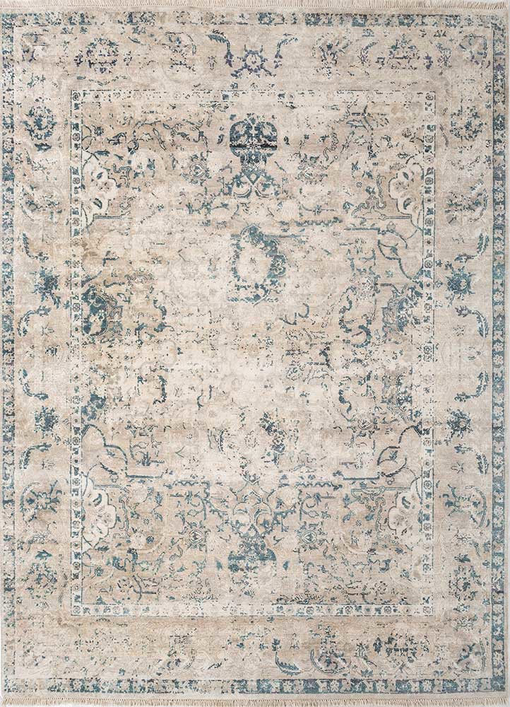 viscaya ivory wool and silk hand knotted Rug - HeadShot viscaya ivory wool and silk hand knotted Rug - HeadShot