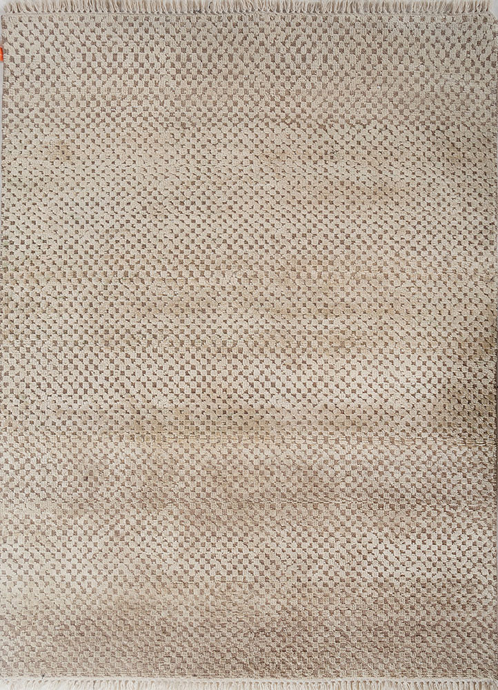 manifest beige and brown wool and silk hand knotted Rug - HeadShot manifest beige and brown wool and silk hand knotted Rug - HeadShot