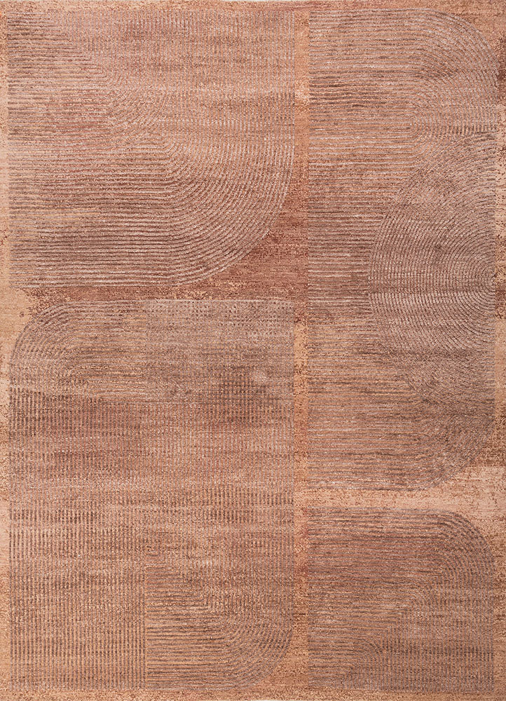 azalea red and orange wool and silk hand knotted Rug - HeadShot azalea red and orange wool and silk hand knotted Rug - HeadShot