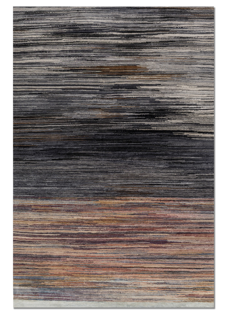 hidden by kavi pink and purple wool and silk hand knotted Rug - HeadShot hidden by kavi pink and purple wool and silk hand knotted Rug - HeadShot