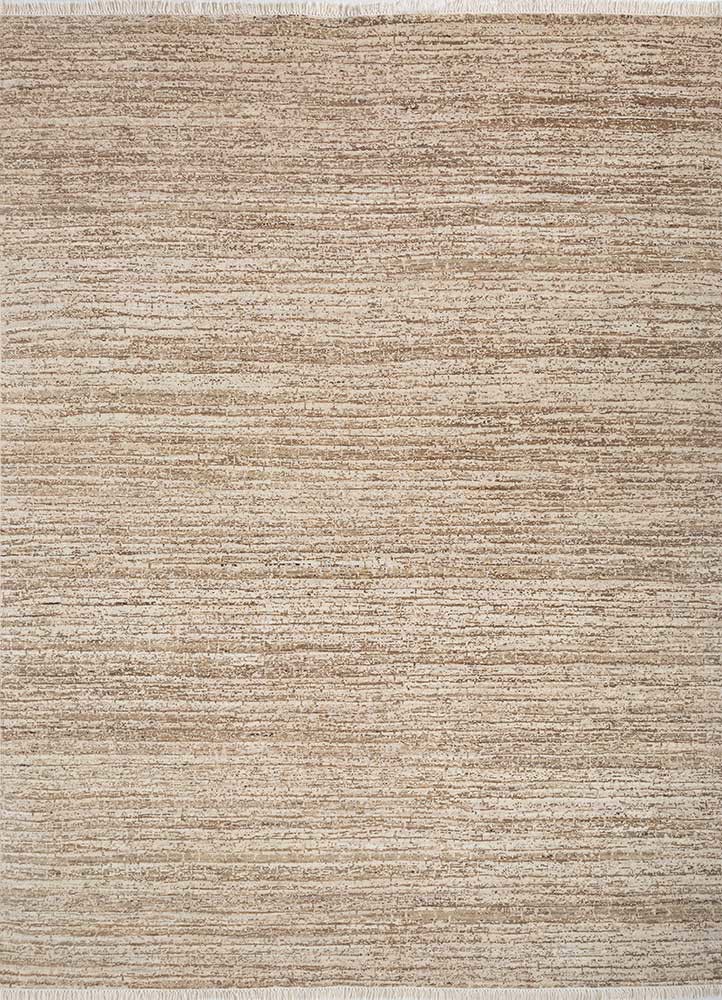 hula ivory afghan wool hand knotted Rug - HeadShot