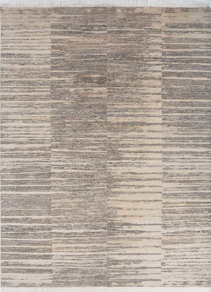  grey and black afghan wool hand knotted Rug