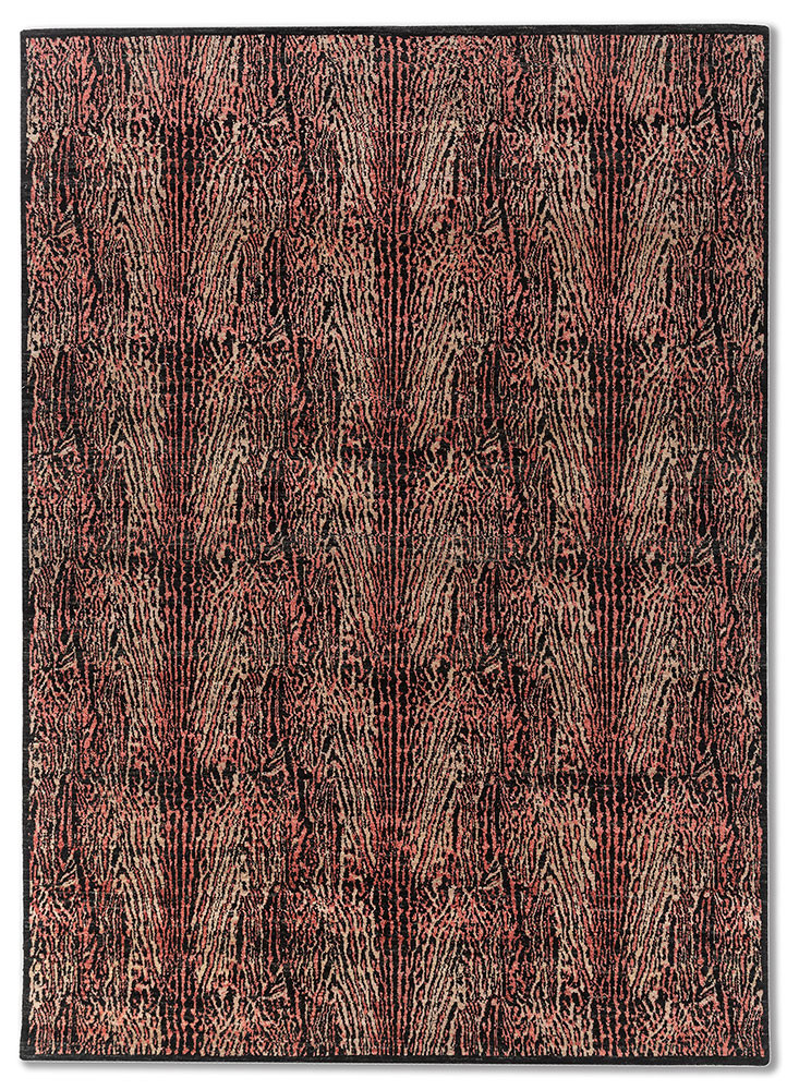 Ocelot by Peter D'Ascoli  grey and black wool hand knotted Rug