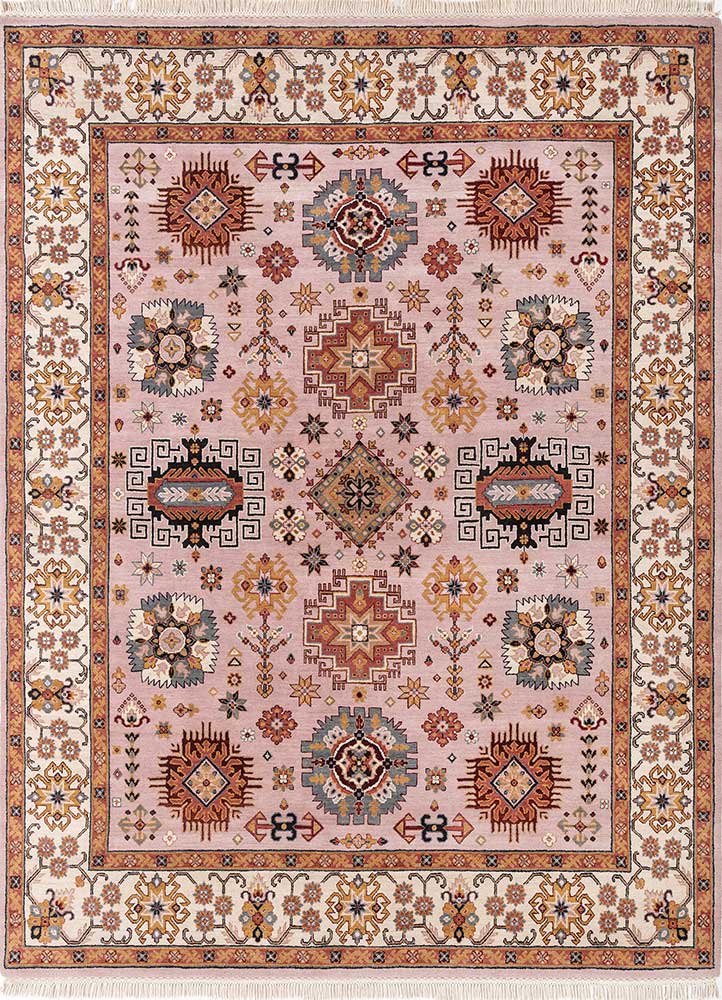 A Spanish Wool Carpet Having Floral Motifs