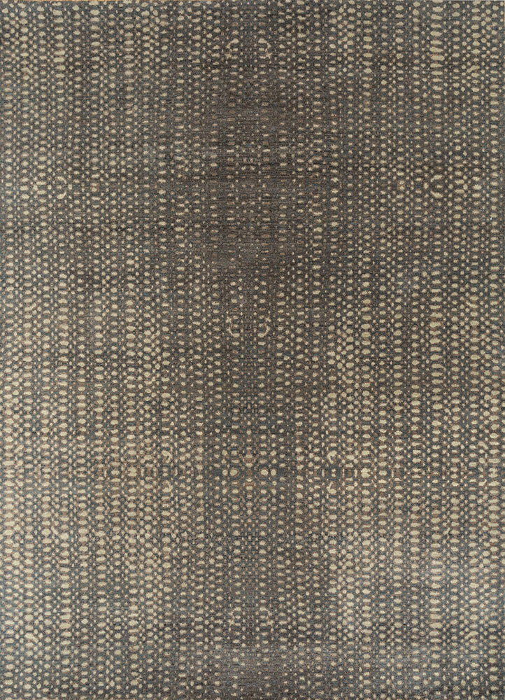 pansy blue wool hand knotted Rug - HeadShot pansy blue wool hand knotted Rug - HeadShot