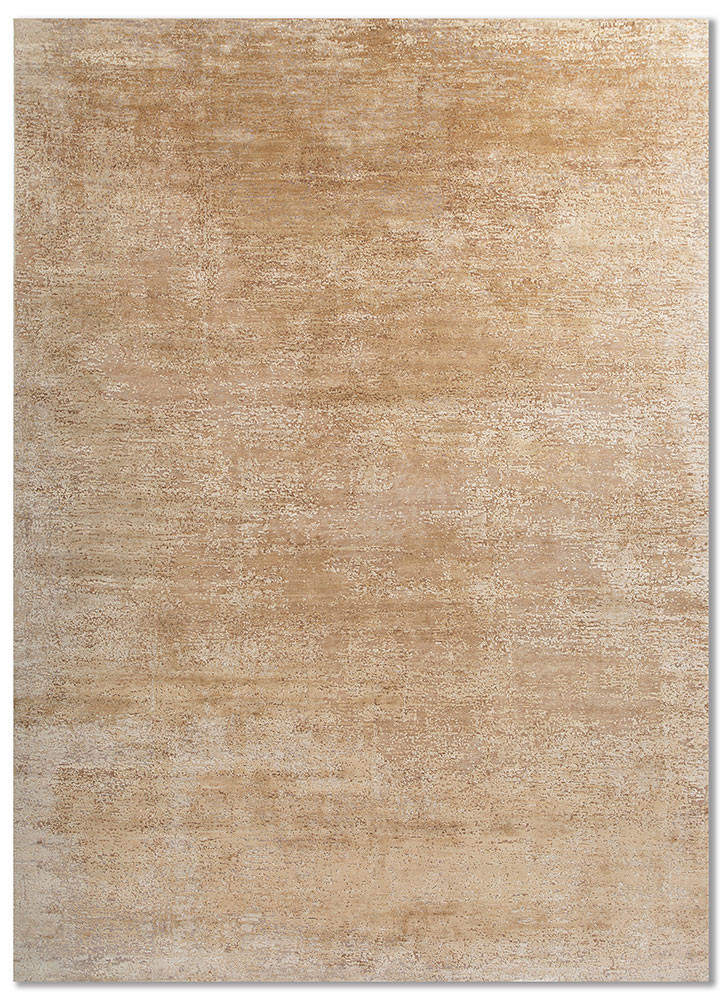 Entropy Ivory Hand Knotted Wool & Silk Rugs - Esh-1522 - Jaipur