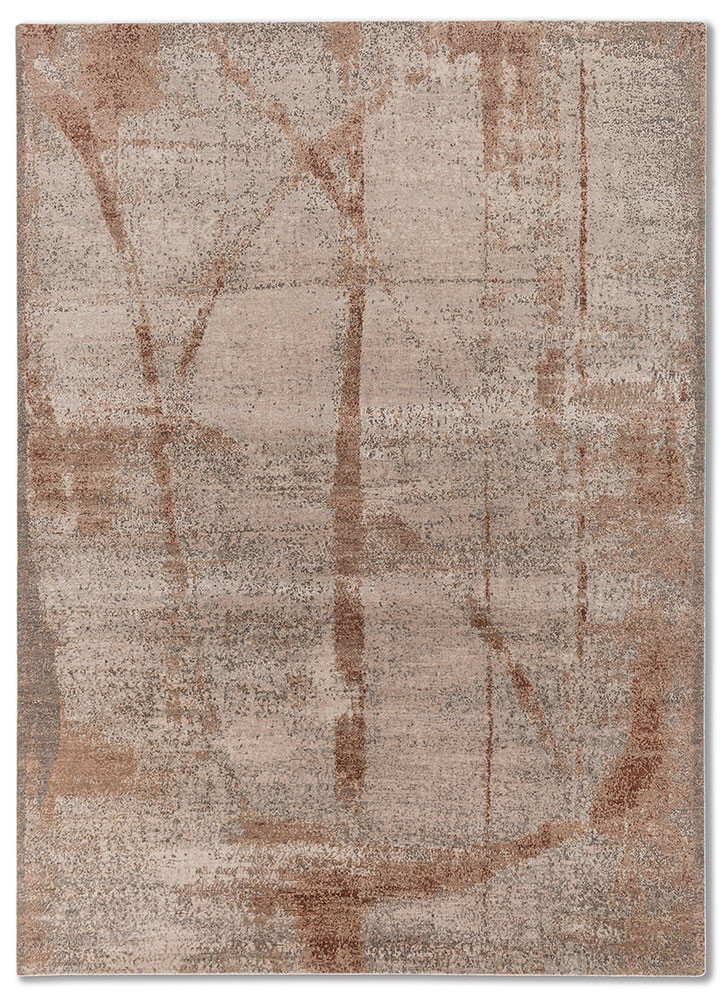 entropy beige and brown wool and bamboo silk hand knotted Rug - HeadShot entropy beige and brown wool and bamboo silk hand knotted Rug - HeadShot