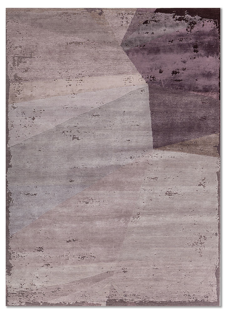 red and orange red and orange wool and bamboo silk hand knotted Rug