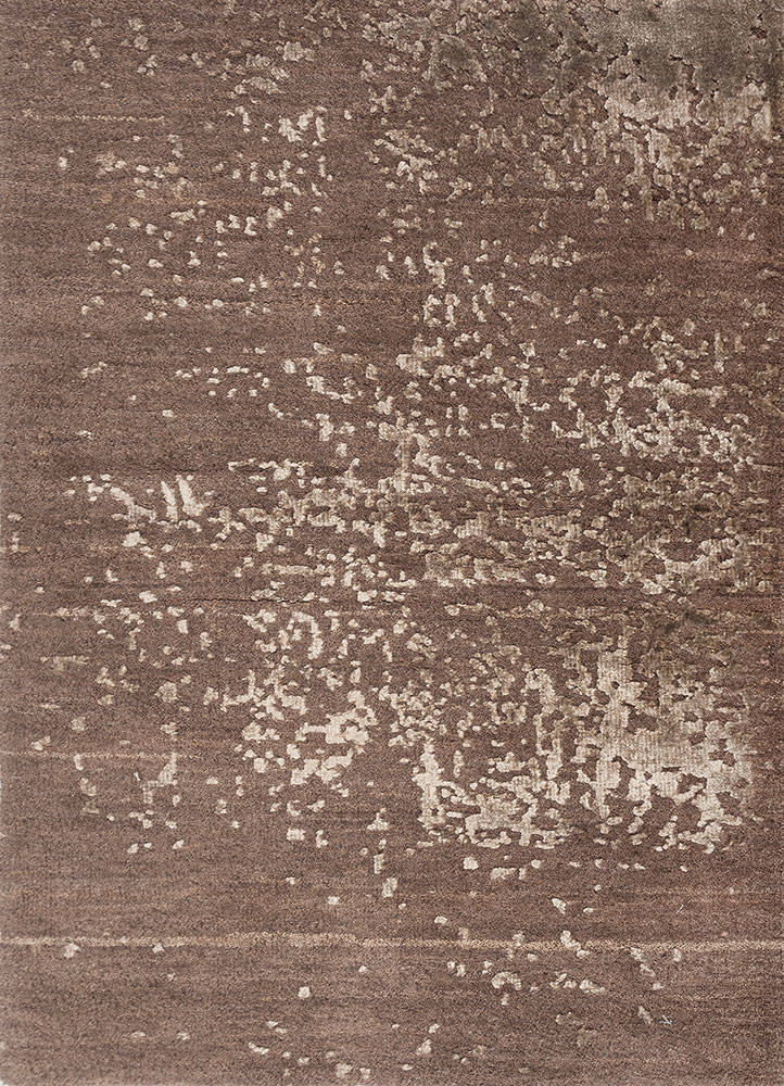 aprezo beige and brown wool and bamboo silk hand knotted Rug - HeadShot aprezo beige and brown wool and bamboo silk hand knotted Rug - HeadShot
