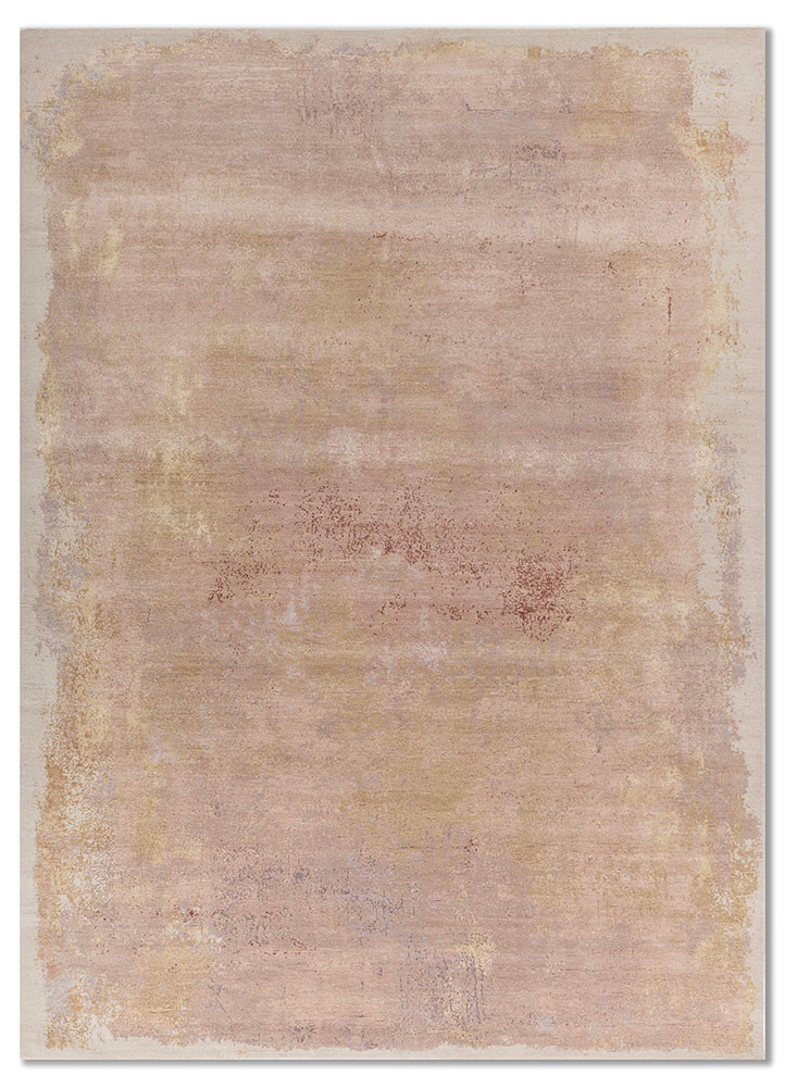 aprezo red and orange wool and bamboo silk hand knotted Rug - HeadShot aprezo red and orange wool and bamboo silk hand knotted Rug - HeadShot
