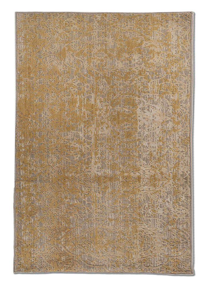 chaos theory by kavi ivory wool and bamboo silk hand knotted Rug - HeadShot chaos theory by kavi ivory wool and bamboo silk hand knotted Rug - HeadShot