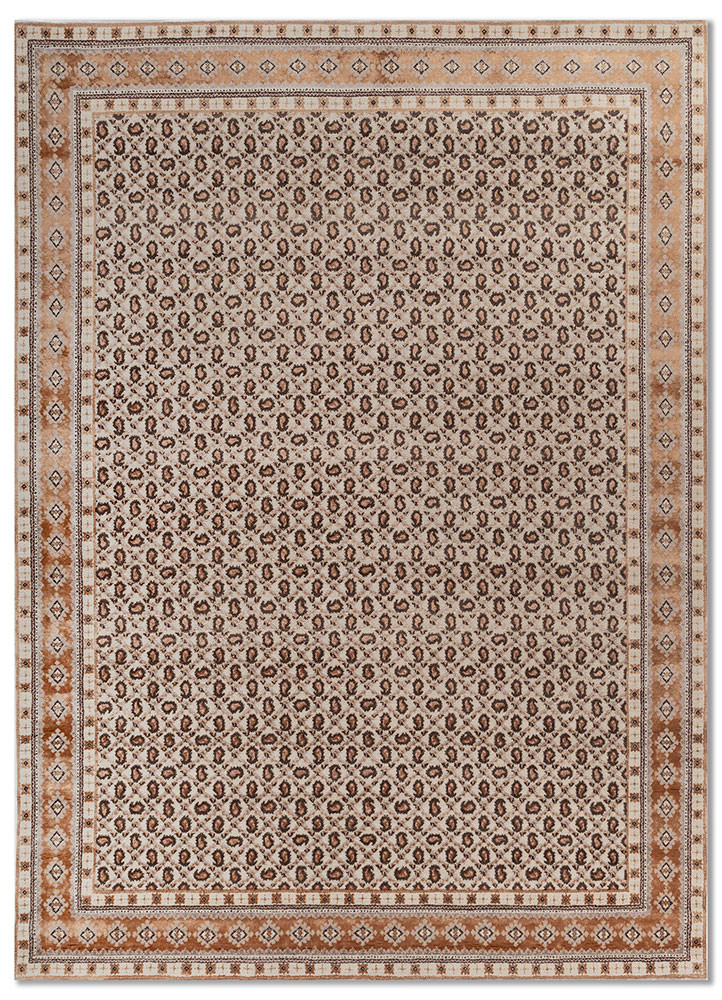 ivory Marcellin by Peter D'Ascoli ivory wool and bamboo silk hand knotted Rug