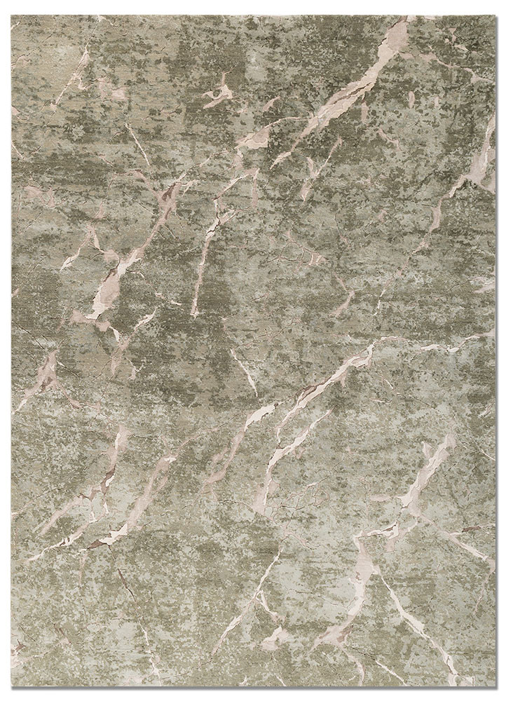 urban pause by kavi green wool and bamboo silk hand knotted Rug - HeadShot urban pause by kavi green wool and bamboo silk hand knotted Rug - HeadShot