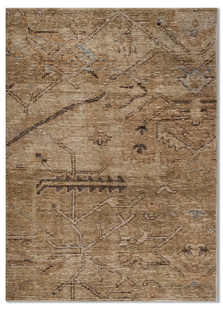 aprezo gold wool hand knotted Rug - HeadShot aprezo gold wool hand knotted Rug - HeadShot