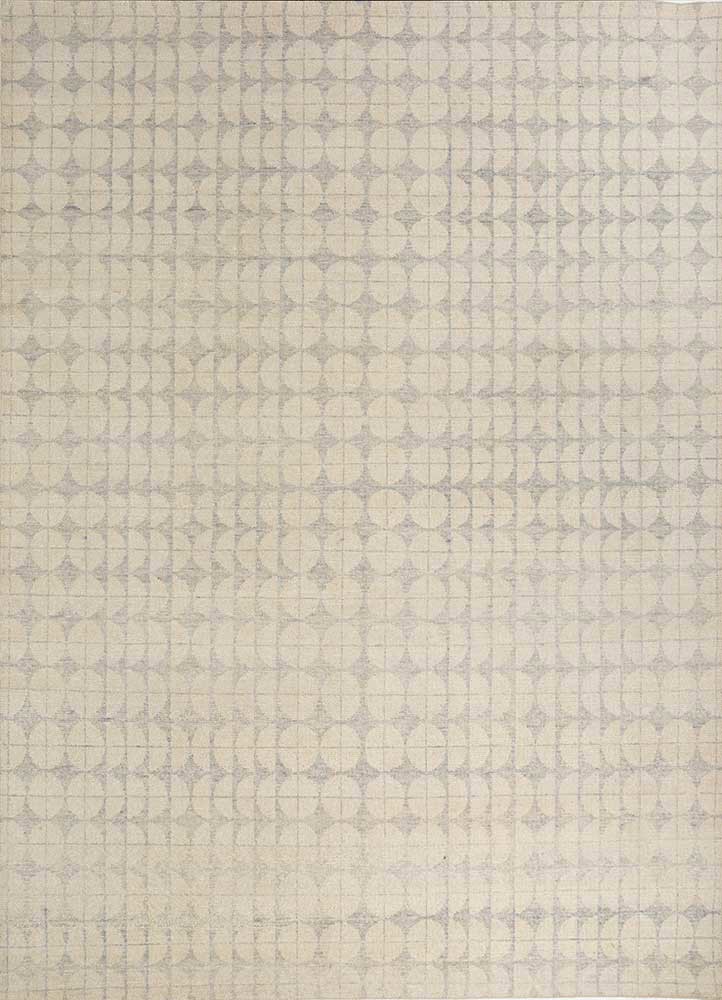 clan ivory wool hand knotted Rug - HeadShot