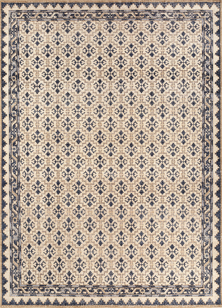 erbe ivory wool hand knotted Rug - HeadShot
