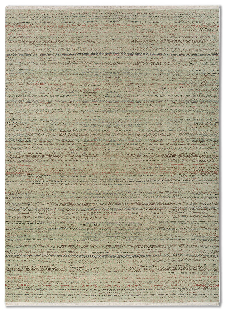 blue blue wool hand knotted Rug