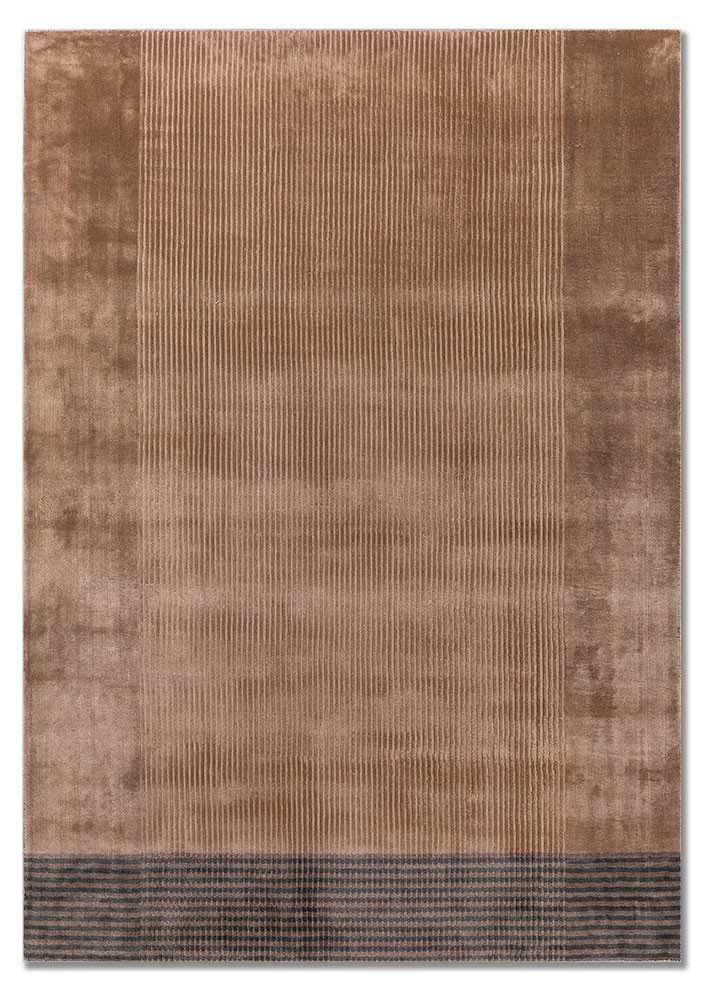 aprezo beige and brown acrylic hand loom Rug - HeadShot aprezo beige and brown acrylic hand loom Rug - HeadShot