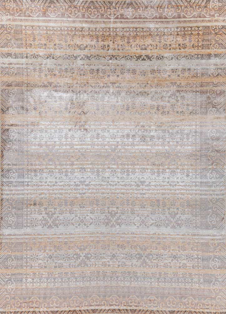 konstrukt red and orange jasmine hand loom Rug