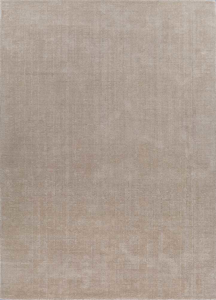 saga beige and brown polyester hand loom Rug - HeadShot