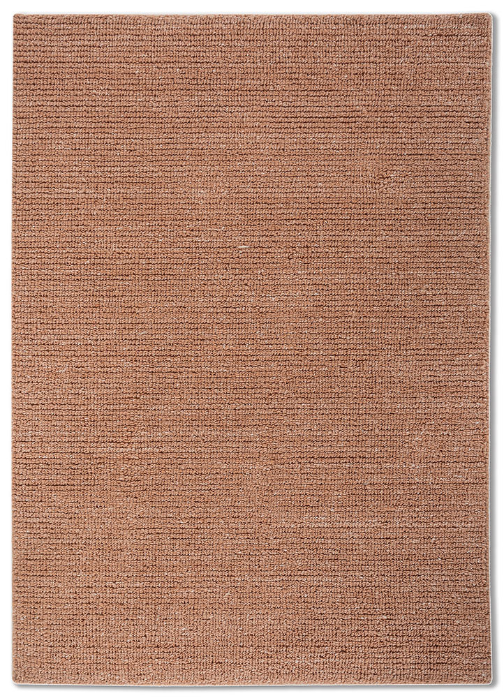 basis red and orange polyester hand loom Rug - HeadShot