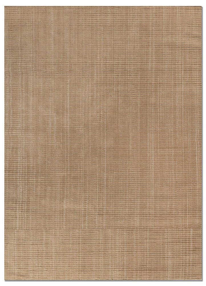 basis beige and brown polyester hand loom Rug - HeadShot