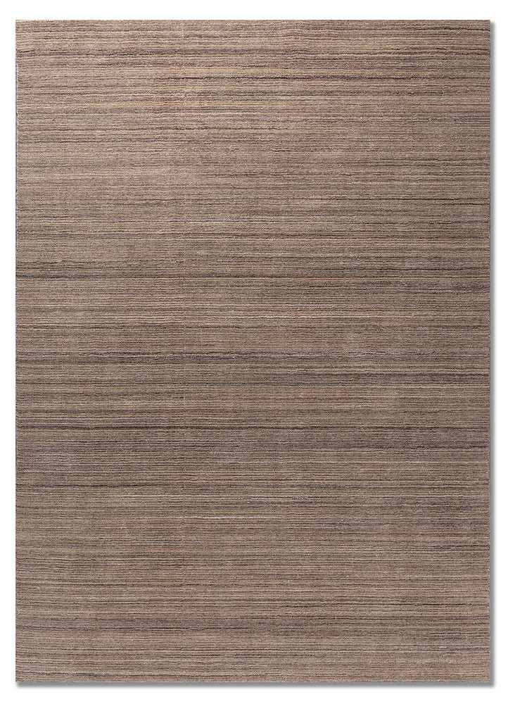 basis beige and brown polyester hand loom Rug - HeadShot