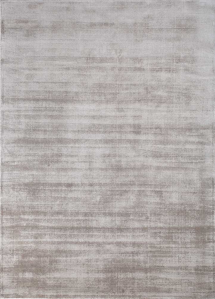 Melange By Nilaya Beige and Brown Hand Loom Viscose RugsHpv7020