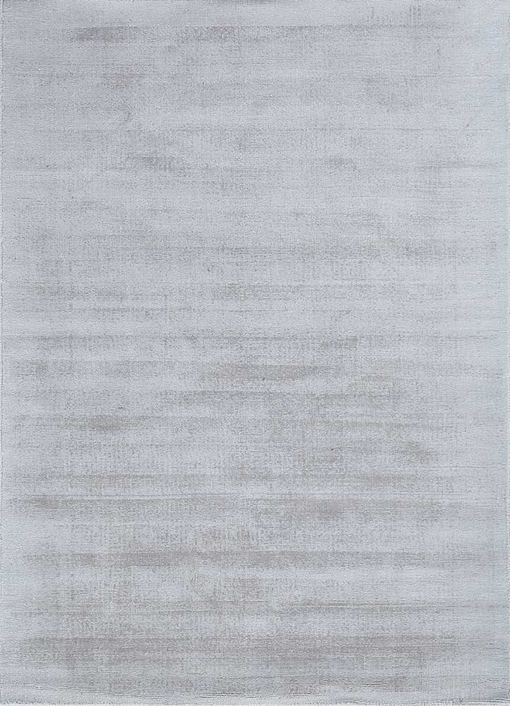  grey and black viscose hand loom Rug