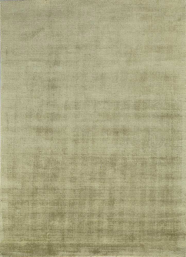  green viscose hand loom Rug