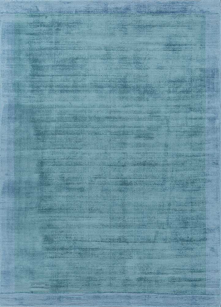  blue viscose hand loom Rug