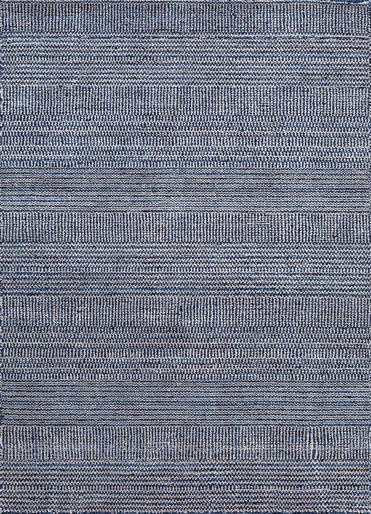 Transitional Hand Loomed Light Blue Wool/Art Silk Rug 6' x 8'11 main image 1