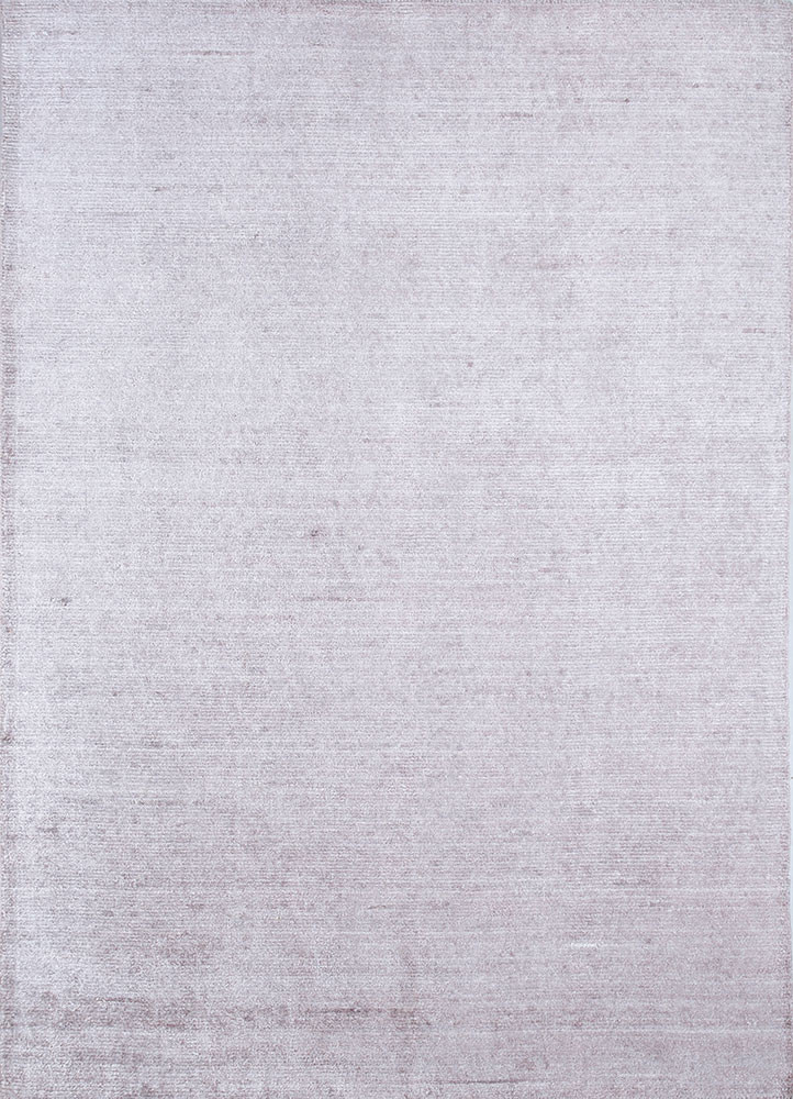  pink and purple wool and bamboo silk hand loom Rug