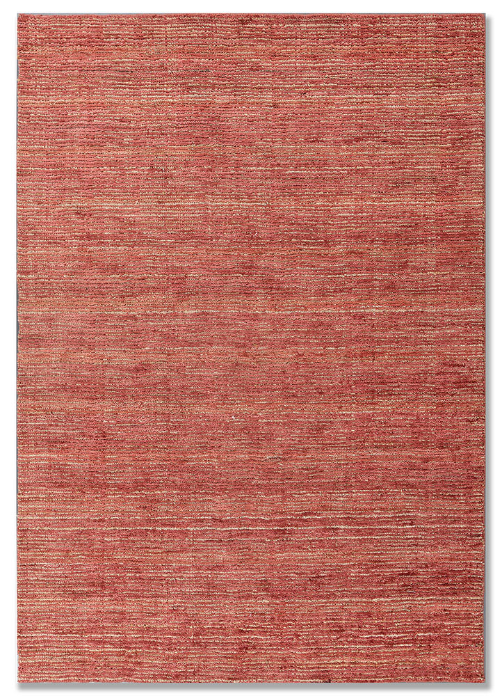  red and orange wool hand loom Rug